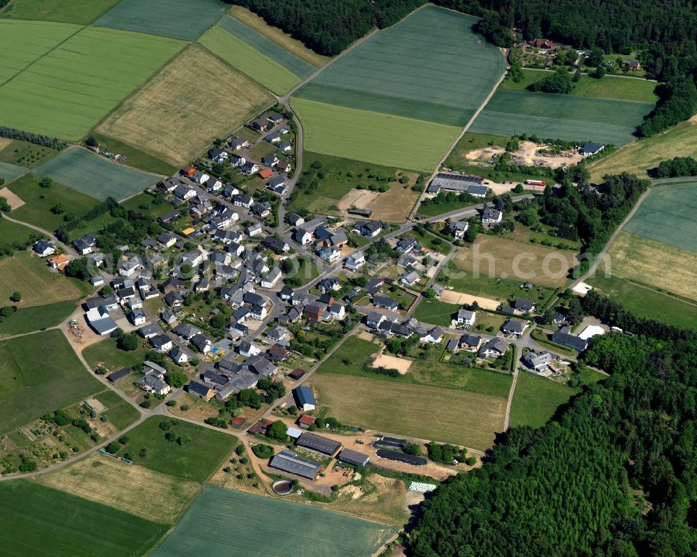 Aerial image Mermuth - City view from Mermuth in the state Rhineland-Palatinate