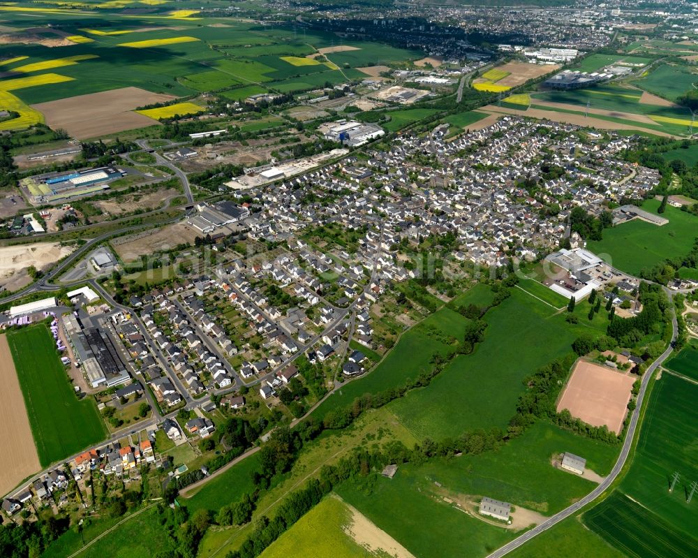 Aerial photograph Miesenheim - Cityscape of Miesenheim in Rhineland-Palatinate