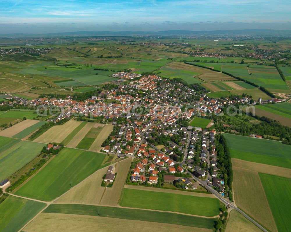 Aerial image Mommenheim - Cityscape of Mommenheim in Rhineland-Palatinate