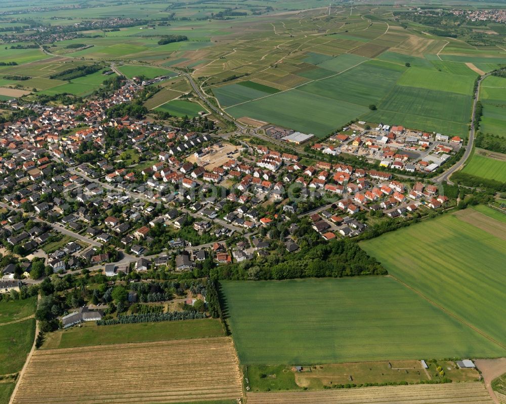 Mommenheim from above - Cityscape of Mommenheim in Rhineland-Palatinate