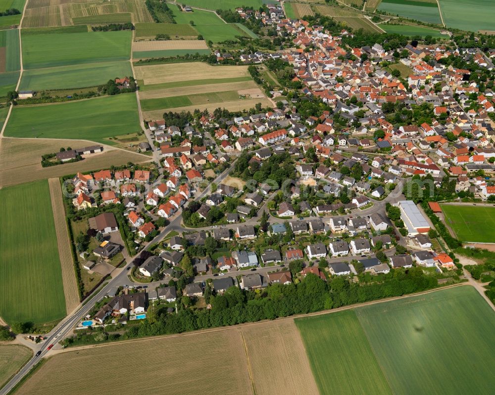 Mommenheim from above - Cityscape of Mommenheim in Rhineland-Palatinate