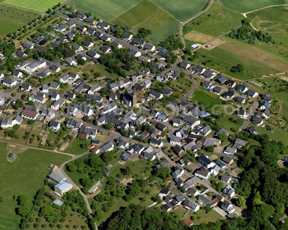 Aerial photograph Morshausen - City view from Morshausen in the state Rhineland-Palatinate