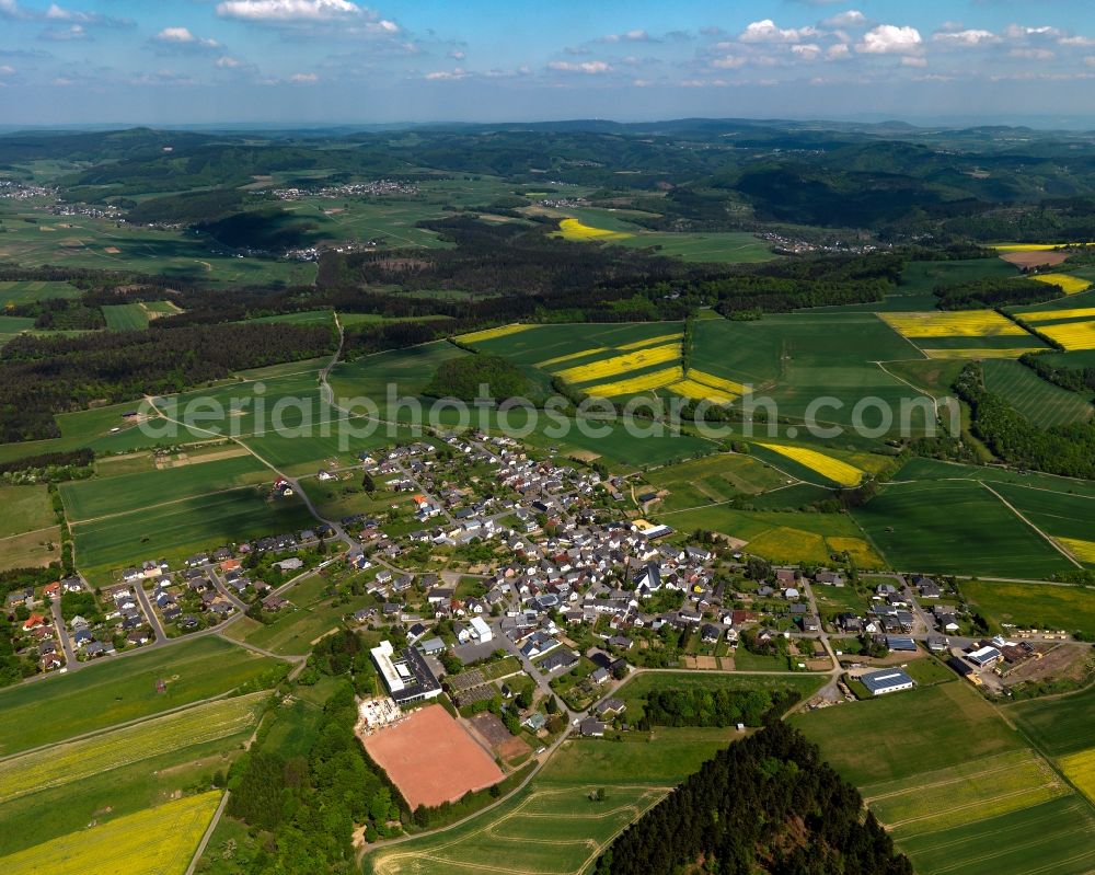 Nachtsheim from above - City view from Nachtsheim in the state Rhineland-Palatinate