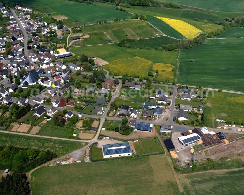 Nachtsheim from the bird's eye view: City view from Nachtsheim in the state Rhineland-Palatinate