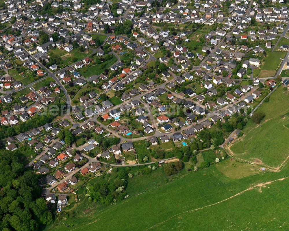 Aerial photograph Nauort - City view from Nauort in the state Rhineland-Palatinate