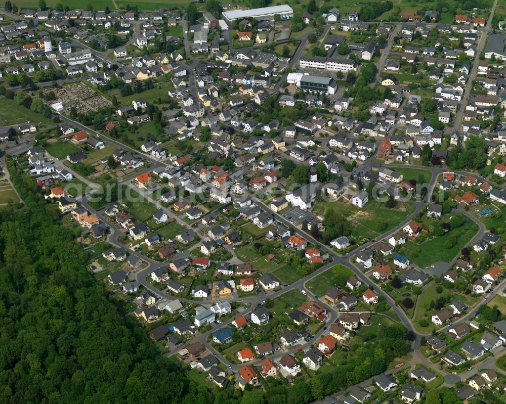 Nauort from above - City view from Nauort in the state Rhineland-Palatinate