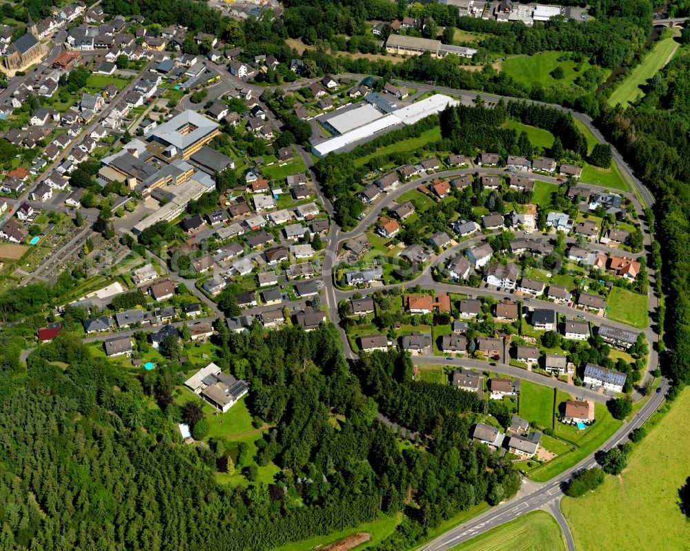 Neustadt (Wied) from the bird's eye view: City view from Neustadt (Wied) in the state Rhineland-Palatinate