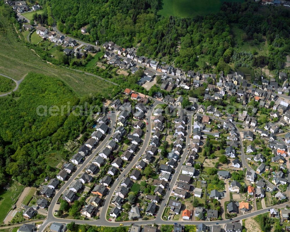 Nickenich from above - City view from Nickenich in the state Rhineland-Palatinate