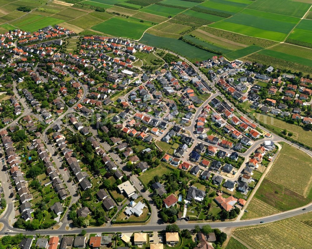 Nieder-Olm from above - City view from Nieder-Olm in the state Rhineland-Palatinate