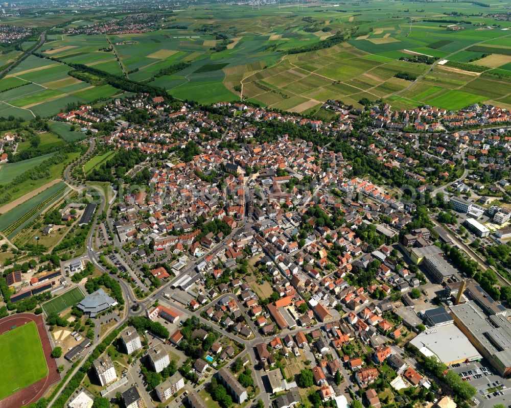 Nieder-Olm from the bird's eye view: City view from Nieder-Olm in the state Rhineland-Palatinate