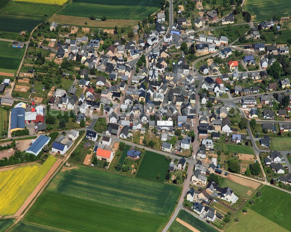 Nochern from the bird's eye view: City view from Nochern in the state Rhineland-Palatinate