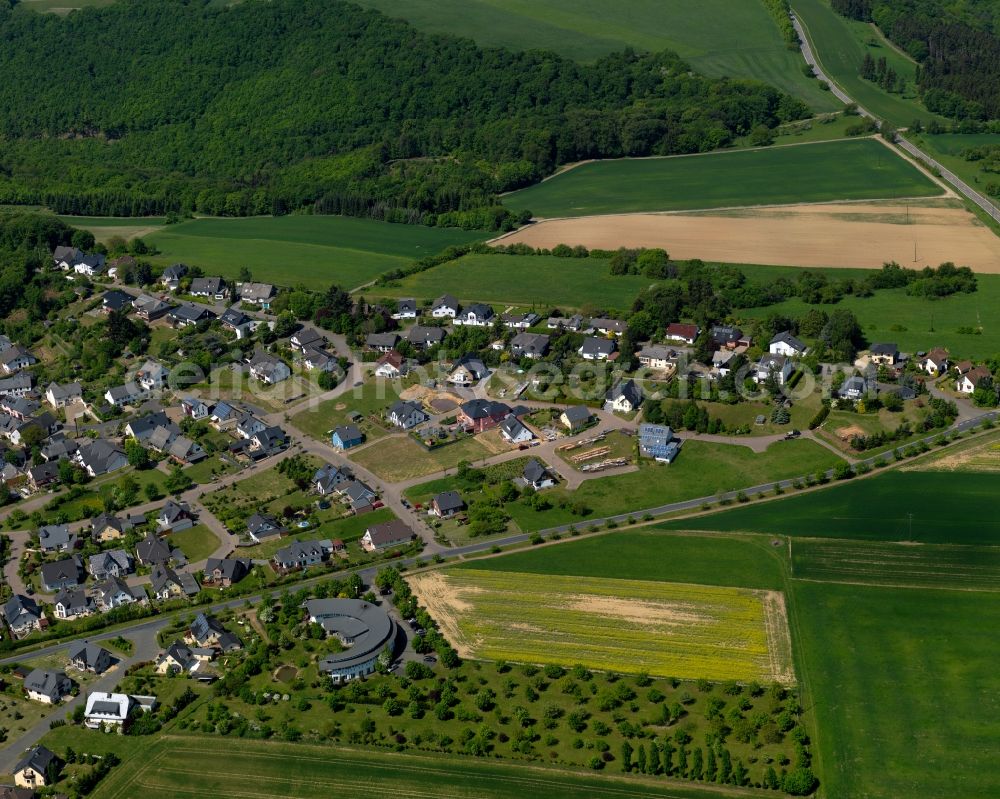 Nörtershausen from the bird's eye view: City view from Noertershausen in the state Rhineland-Palatinate