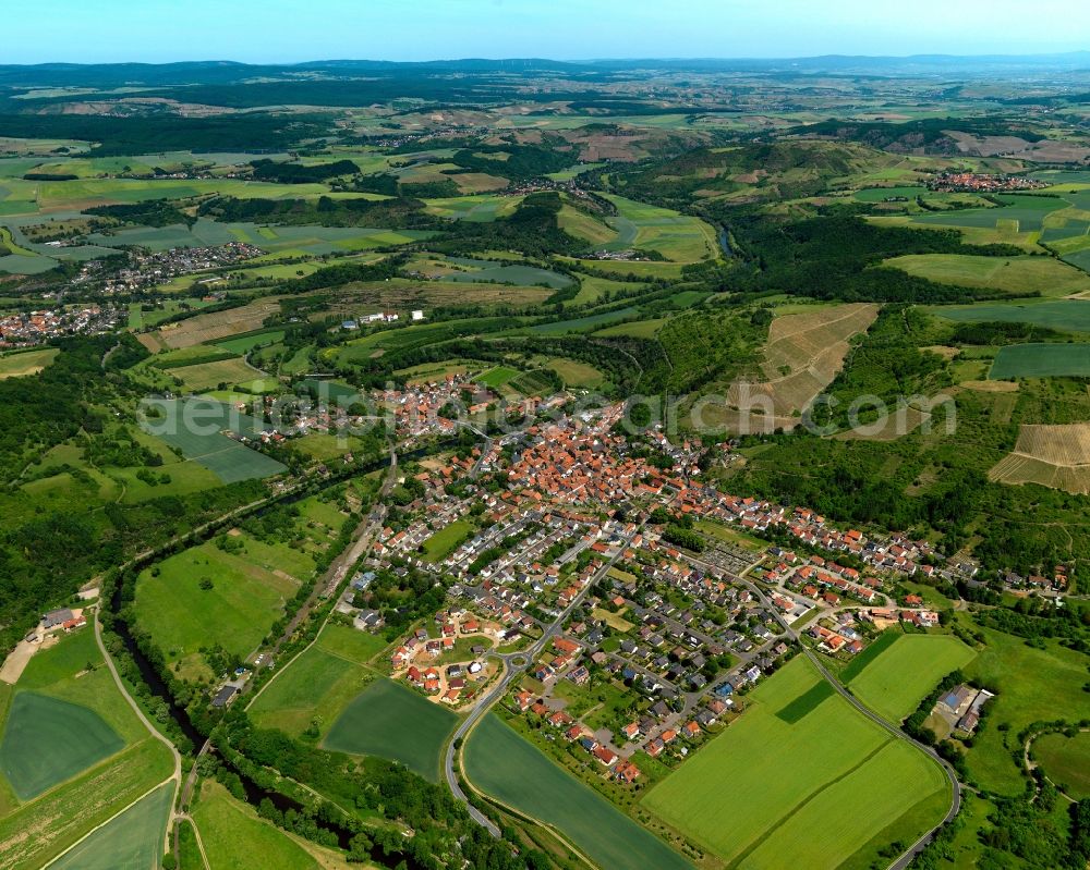 Odernheim am Glan from above - Cityscape of Odernheim of Glan in Rhineland-Palatinate