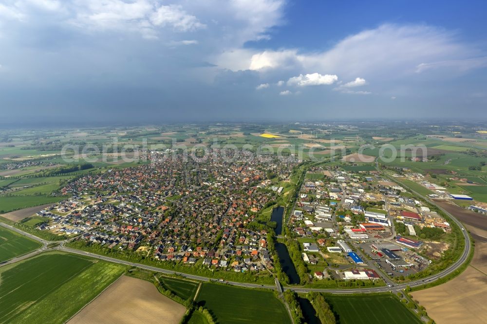 Olfen from the bird's eye view: Cityscape of Olfen in the state of North Rhine-Westphalia