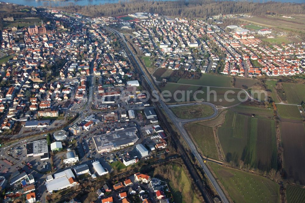 Aerial image Oppenheim - City view of Oppenheim in the state Rhineland-Palatinate