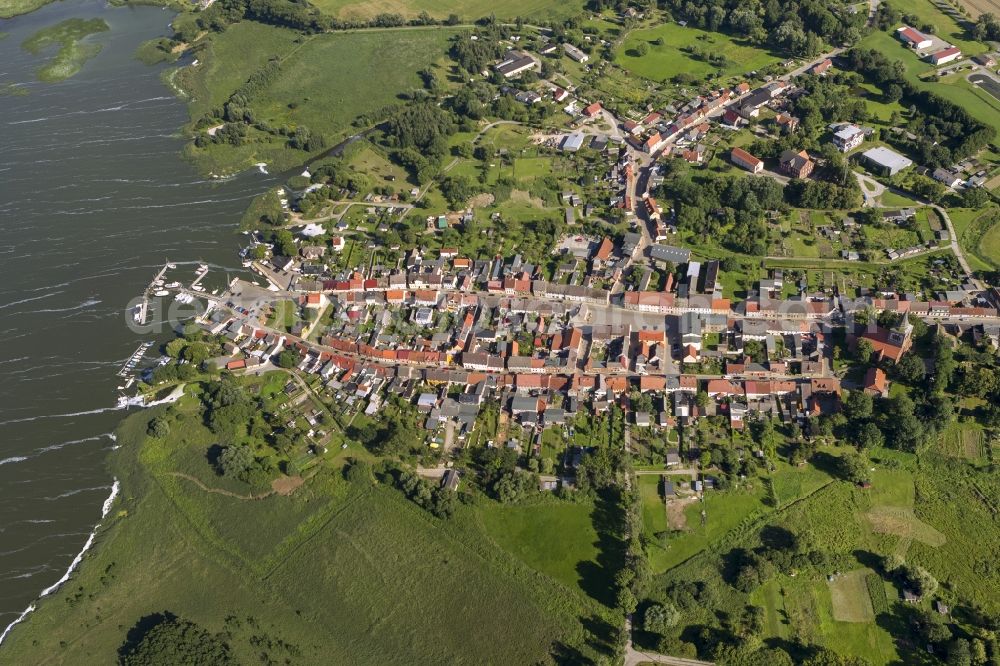 Aerial photograph Lassan - Cityscape Lassan the town in Mecklenburg-Western Pomerania