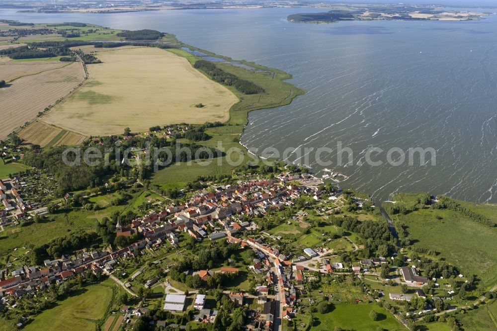 Lassan from above - Cityscape Lassan the town in Mecklenburg-Western Pomerania