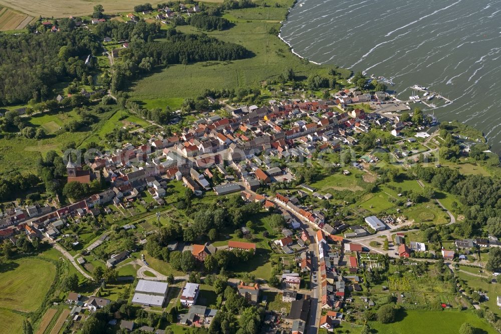 Lassan from the bird's eye view: Cityscape Lassan the town in Mecklenburg-Western Pomerania