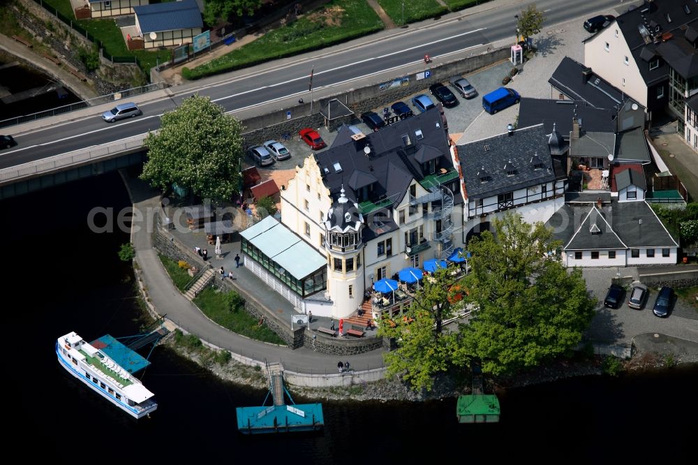 Saalburg-Ebersdorf from above - Cityscape of the town Saalburg - Ebersdorf in Thuringia