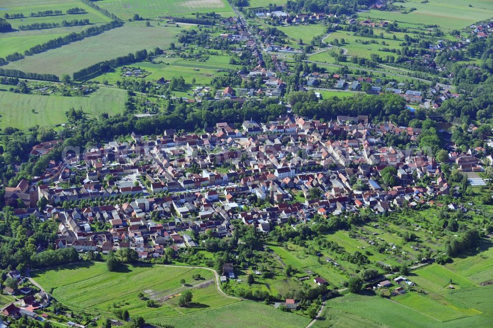 Treuenbrietzen from above - City view of the town center Treuenbrietzen in Brandenburg