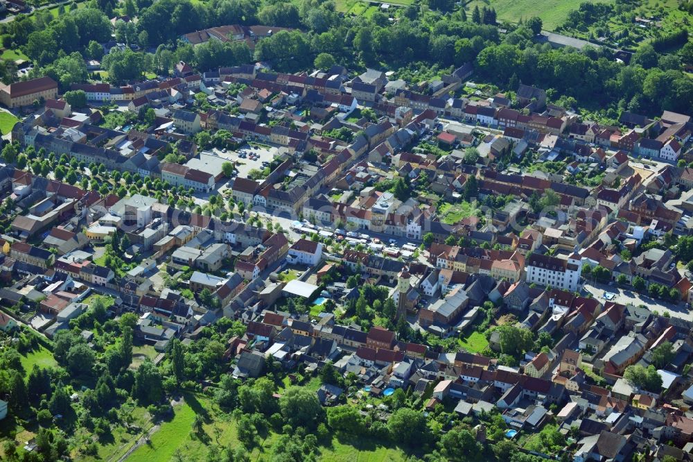 Aerial photograph Treuenbrietzen - City view of the town center Treuenbrietzen in Brandenburg