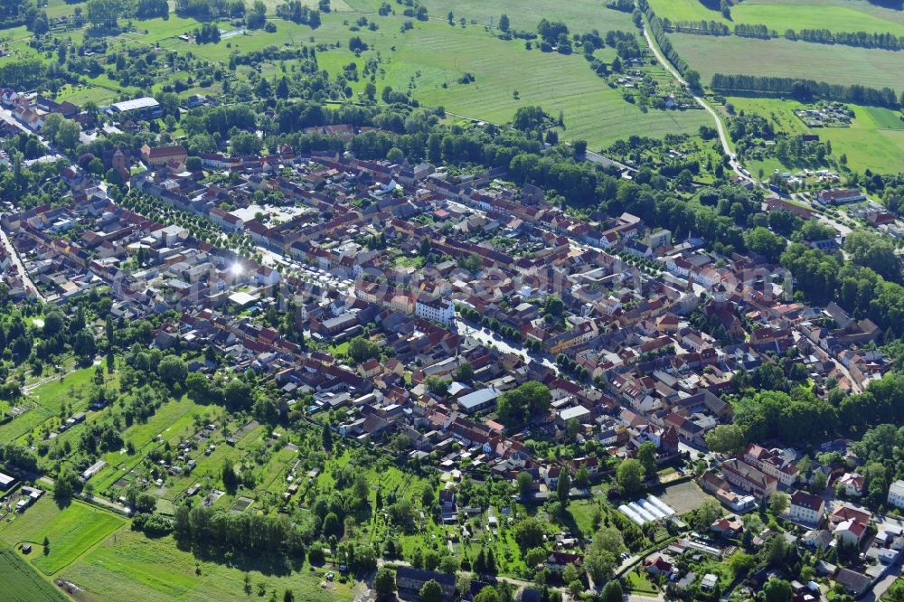 Treuenbrietzen from above - City view of the town center Treuenbrietzen in Brandenburg