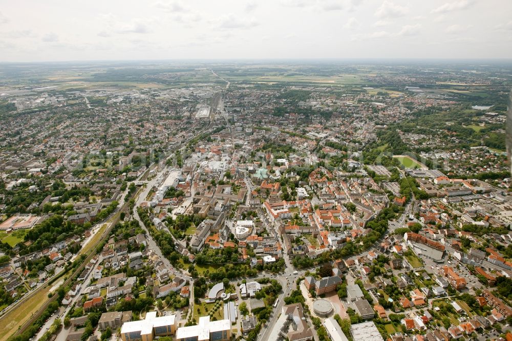 Aerial photograph Paderborn - City view of Paderborn in the state of North Rhine-Westphalia