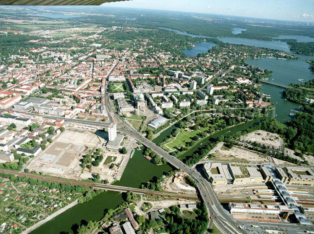 Aerial image Potsdam / BRB - Stadtansicht von Potsdam.