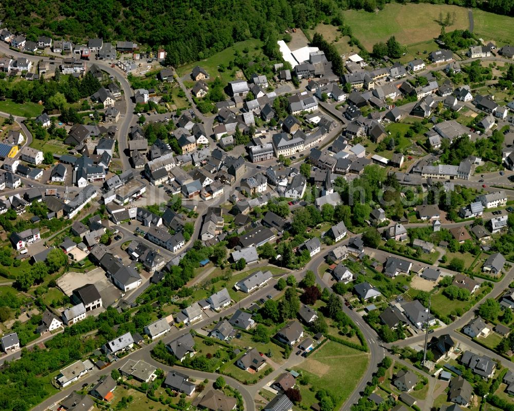 Aerial image Rhaunen - City view from Rhaunen in the state Rhineland-Palatinate