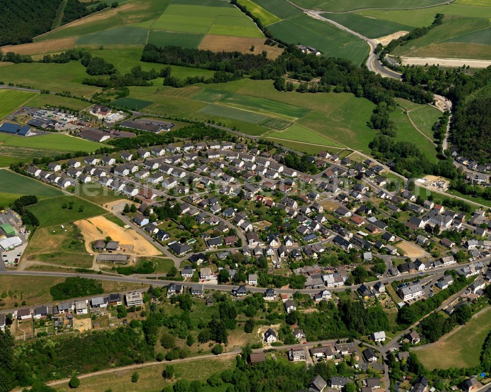 Aerial photograph Rhaunen - City view from Rhaunen in the state Rhineland-Palatinate