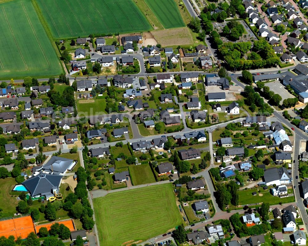 Rheinböllen from the bird's eye view: City view from Rheinboellen in the state Rhineland-Palatinate