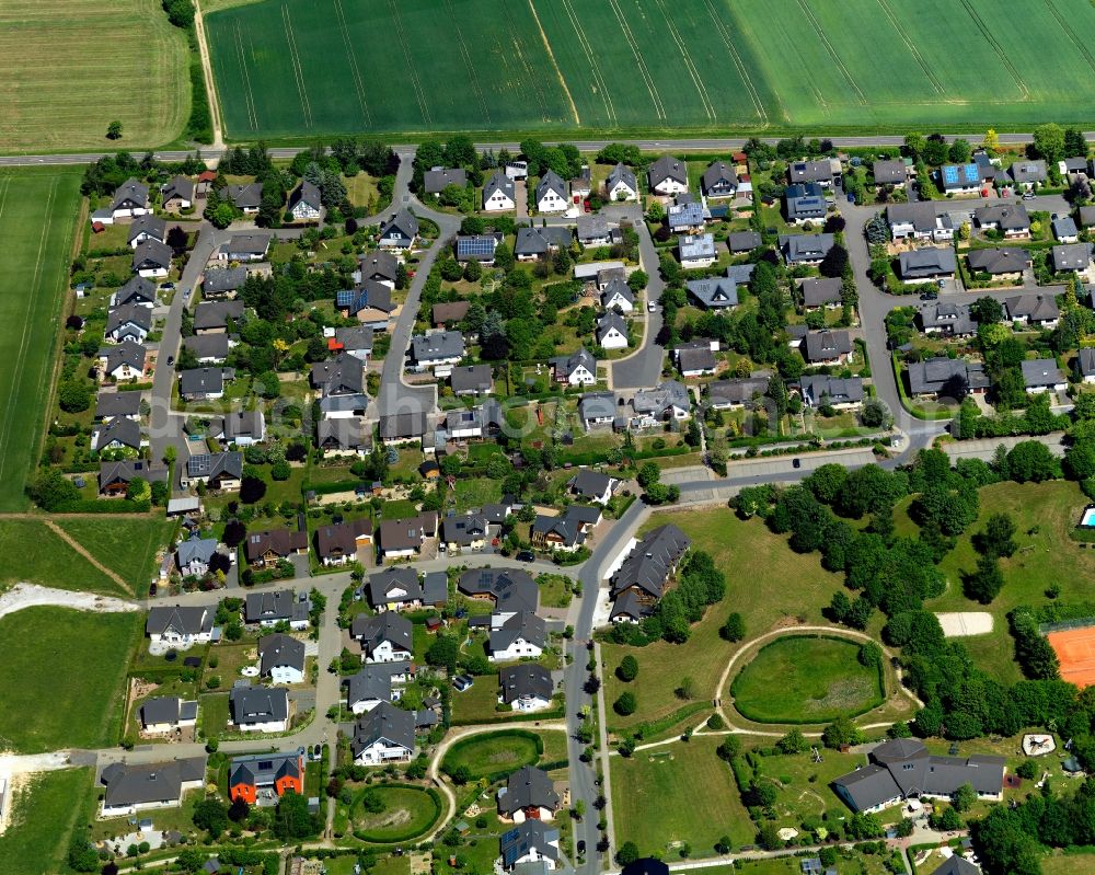 Aerial image Rheinböllen - City view from Rheinboellen in the state Rhineland-Palatinate