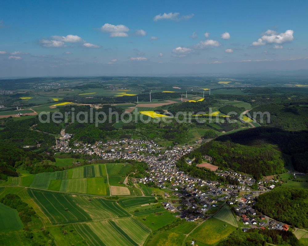 Aerial image Rieden - City view from Rieden in the state Rhineland-Palatinate