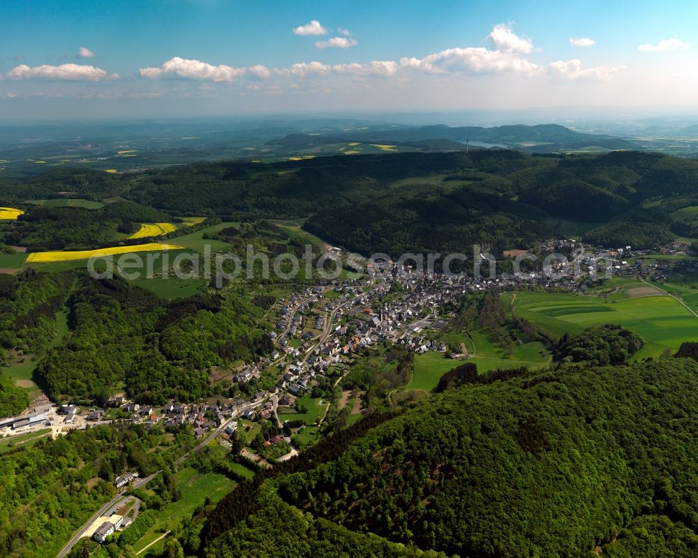 Aerial photograph Rieden - City view from Rieden in the state Rhineland-Palatinate