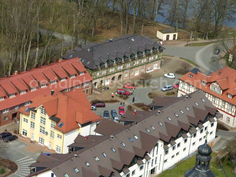 Rottleberode from above - Rottleberode liegt im Landkreis Sangerhausen, an der westlichen Grenze des Landes Sachsen-Anhalt, am Rande des Südharzes, im Tal der Thyra. Der kleine Ort hat 1.813 Einwohner. Gemeinde Rottleberode, Hüttenhof 1, 06548 Rottleberode, Tel.: 034653 - 2 72, Fax: 034653 - 4 50