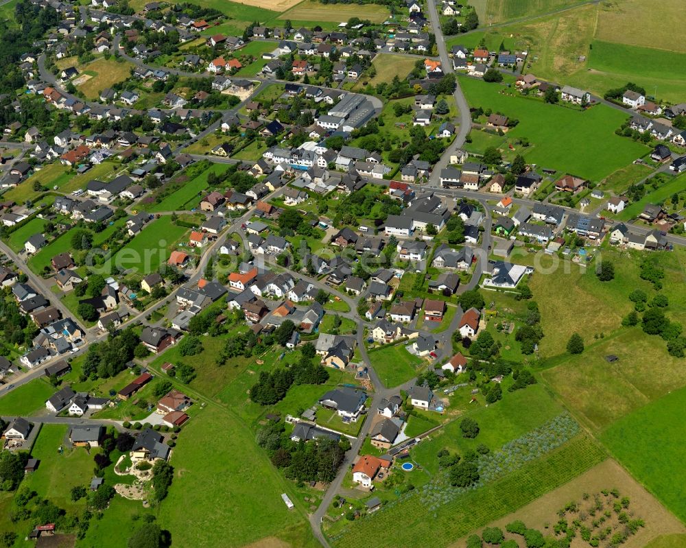 Sankt Katharinen (Landkreis Neuwied) from above - City view from Sankt Katharinen (Landkreis Neuwied) in the state Rhineland-Palatinate