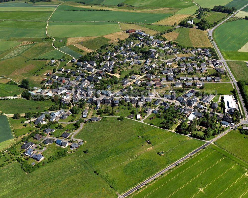 Sargenroth from above - City view from Sargenroth in the state Rhineland-Palatinate