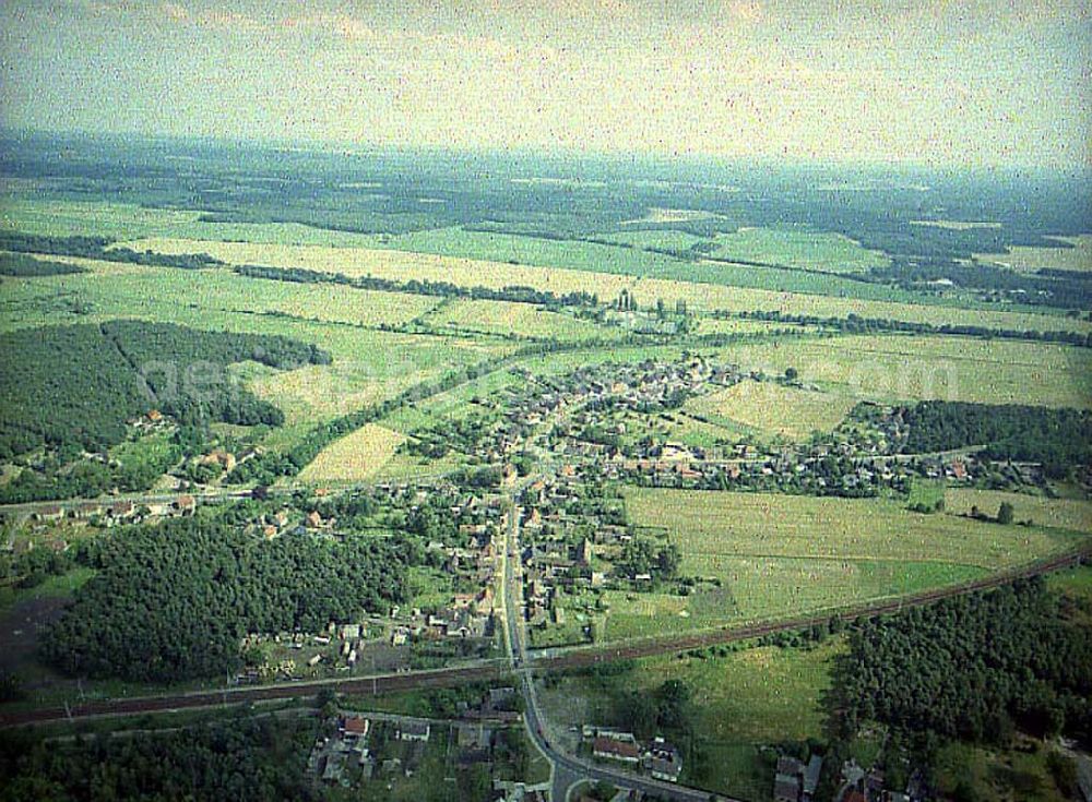 Schwarzheide / Brandenburg from above - Stadtansicht von Schwarzheide