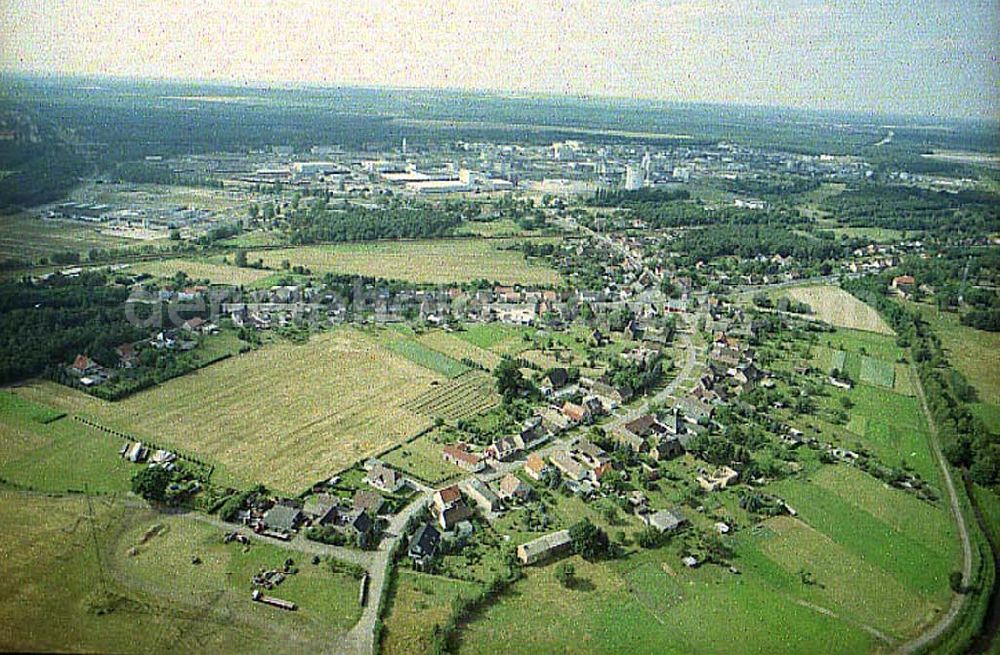 Aerial image Schwarzheide / Brandenburg - Stadtansicht von Schwarzheide