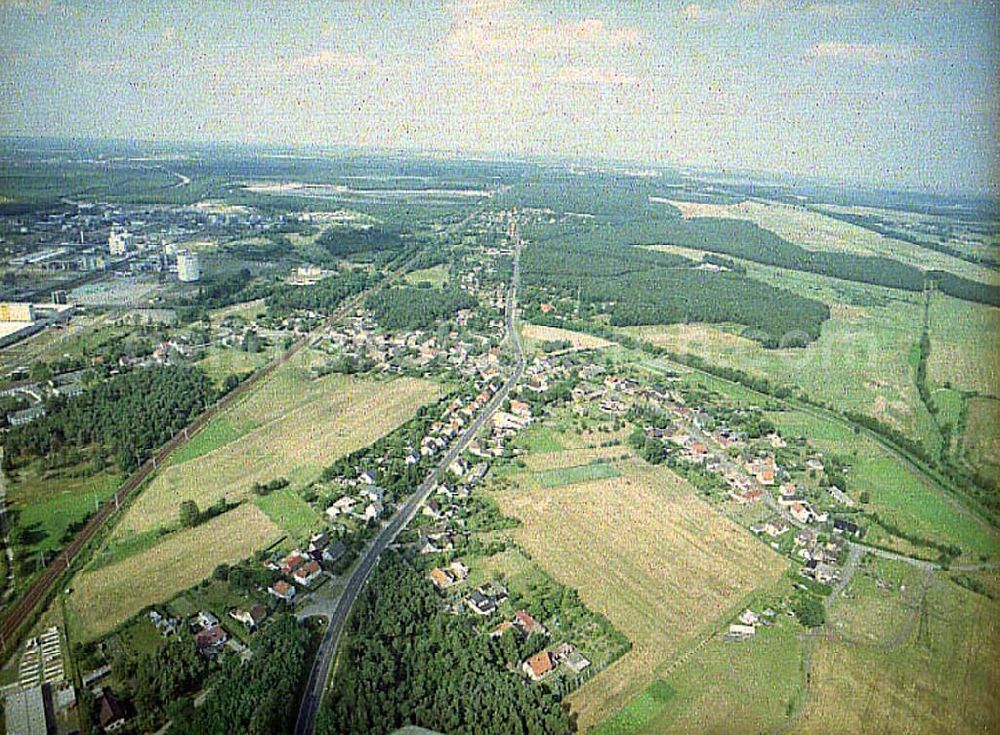 Aerial photograph Schwarzheide / Brandenburg - Stadtansicht von Schwarzheide