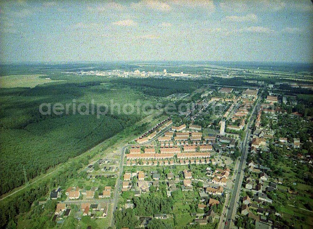 Aerial image Schwarzheide / Brandenburg - Stadtansicht von Schwarzheide