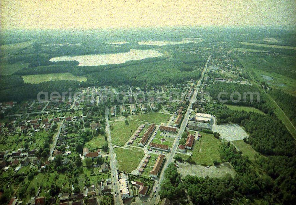 Schwarzheide / Brandenburg from above - Stadtansicht von Schwarzheide