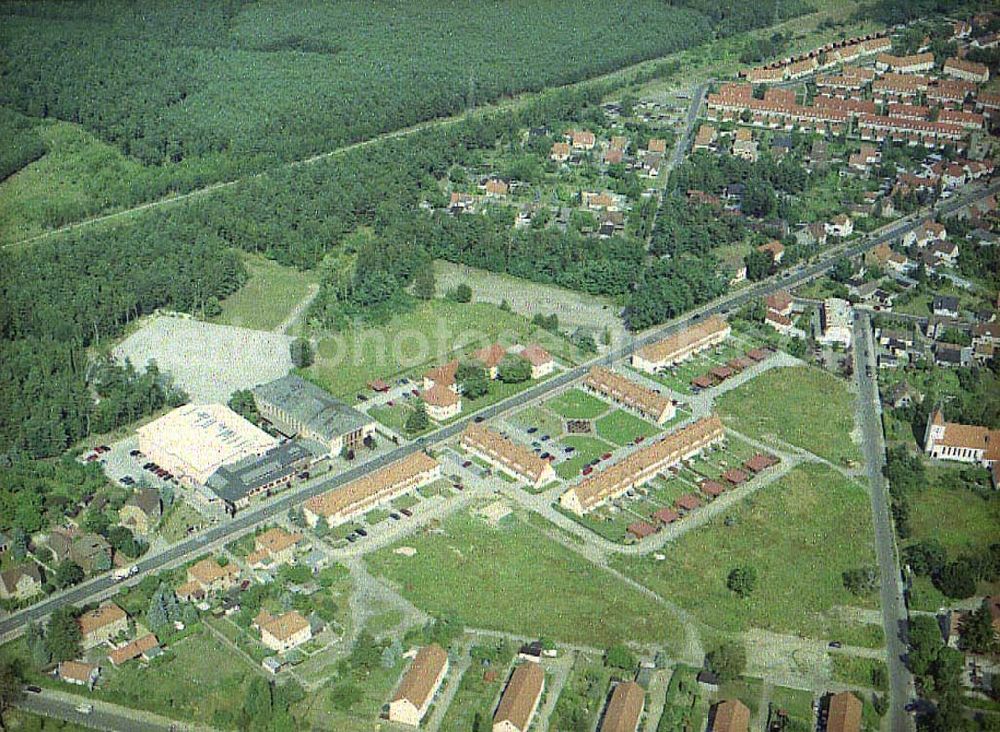 Aerial image Schwarzheide / Brandenburg - Stadtansicht von Schwarzheide