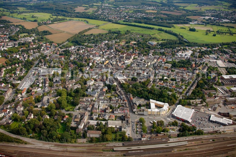 Schwerte from above - City view of Schwerte in the doostrict of North Rhine-Westphalia