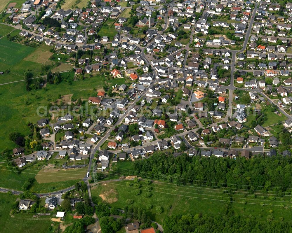 Aerial photograph Simmern , Hunsrück - City view from Simmern, Hunsrueck in the state Rhineland-Palatinate