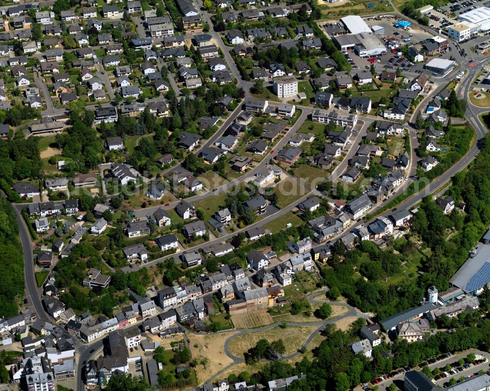 Aerial image Simmern (Hunsrück) - City view from Simmern (Hunsrueck) in the state Rhineland-Palatinate