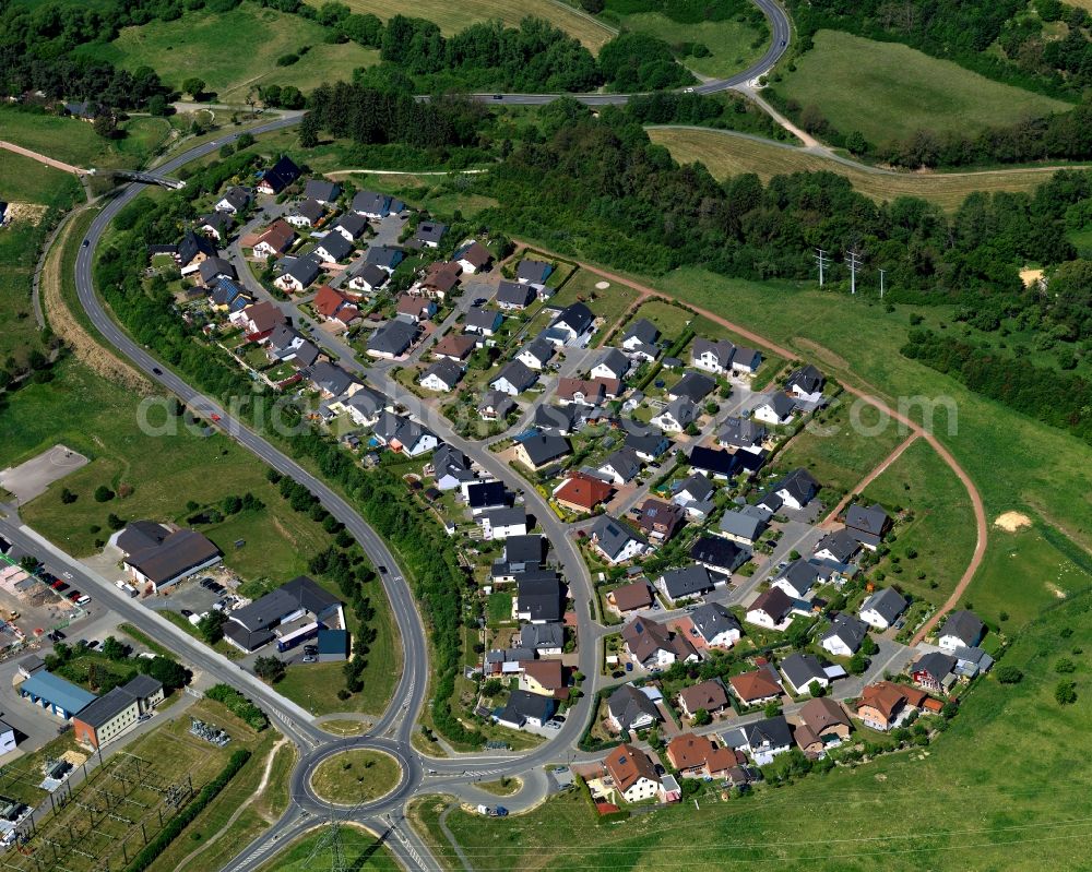 Aerial image Simmern (Hunsrück) - City view from Simmern (Hunsrueck) in the state Rhineland-Palatinate