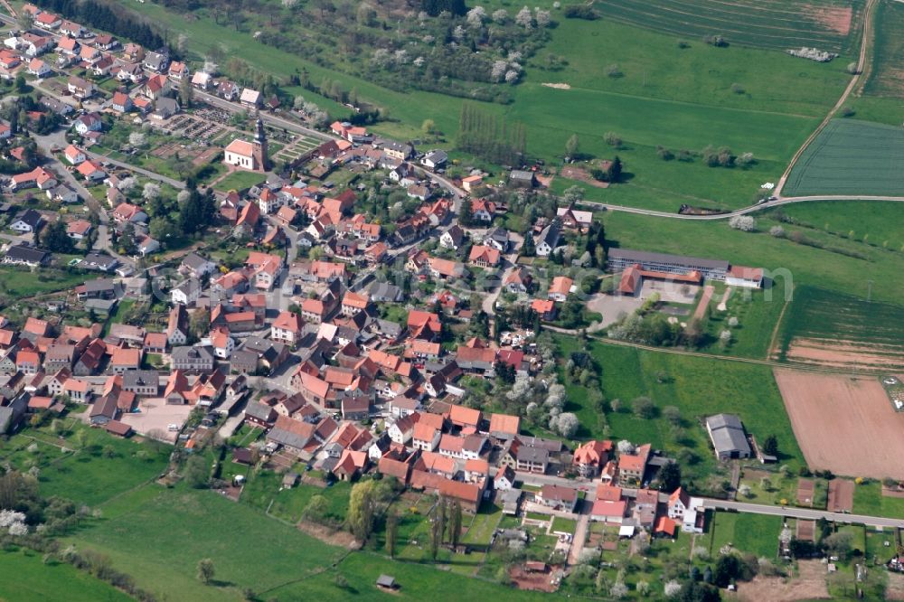 Sippersfeld from above - City view from Sippersfeld in the state Rhineland-Palatinate