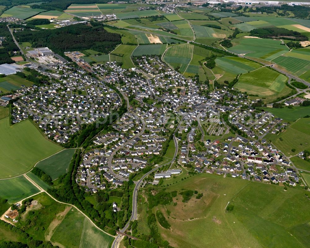 Sohren from the bird's eye view: City view from Sohren in the state Rhineland-Palatinate