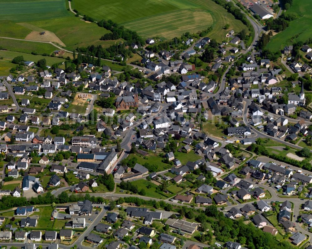 Sohren from above - City view from Sohren in the state Rhineland-Palatinate